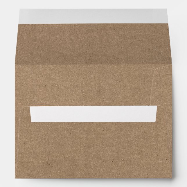 Enveloppe Faire-part de mariage Rustique Kraft (Dos (Bas))