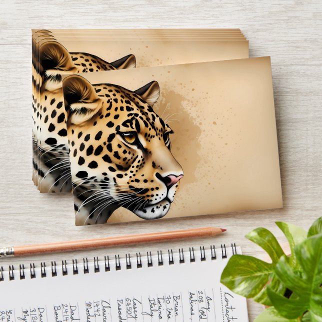 Enveloppe Faire-part de mariage sauvage inspiré par la natur (Stacked)