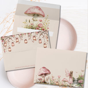 Enveloppe Fairy Premier thème Fille 1er anniversaire fête Pe