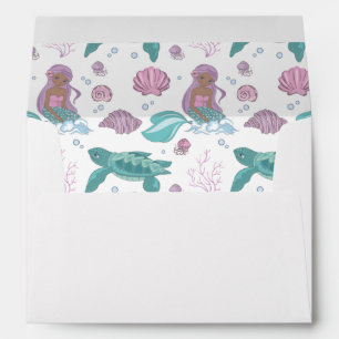 Enveloppe Fairy Tale Mermaid Quinceañera 15e anniversaire