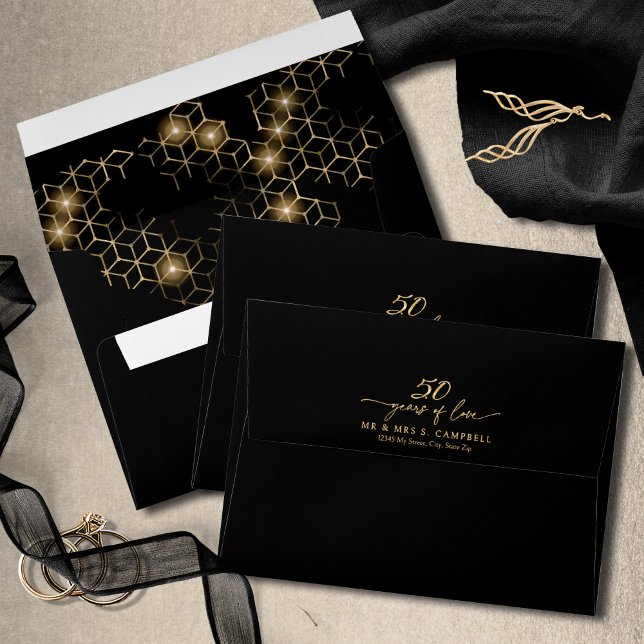 Enveloppe Faits saillants 50e anniversaire Années d'amour ID (Créateur téléchargé)