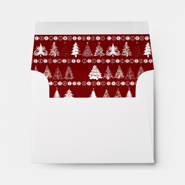 Enveloppe Fancy Christmas Tree (Dos (Bas))