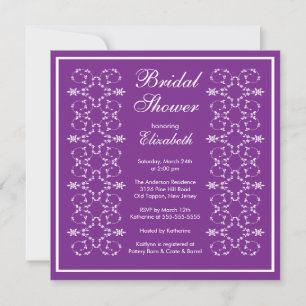 Enveloppe Fancy Frame Bridal Shower Invitation Vio