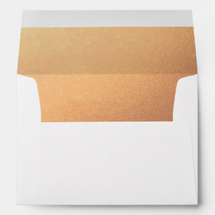 Enveloppe Faux Cuivre Terre Tone Adresse de retour