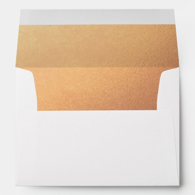 Enveloppe Faux Cuivre Terre Tone Adresse de retour (Dos (Bas))