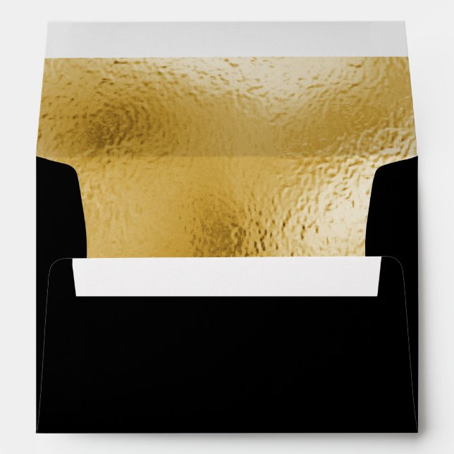 Enveloppe Faux Foil Gold Textured Gold Metallic (Dos (Bas))