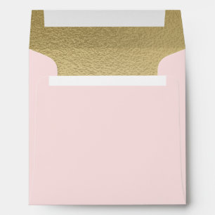 Enveloppe Faux Gold Enregistrer la date Retour Adresse Envel