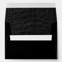 Faux Noir Alligator Crocodile Cuir Peau