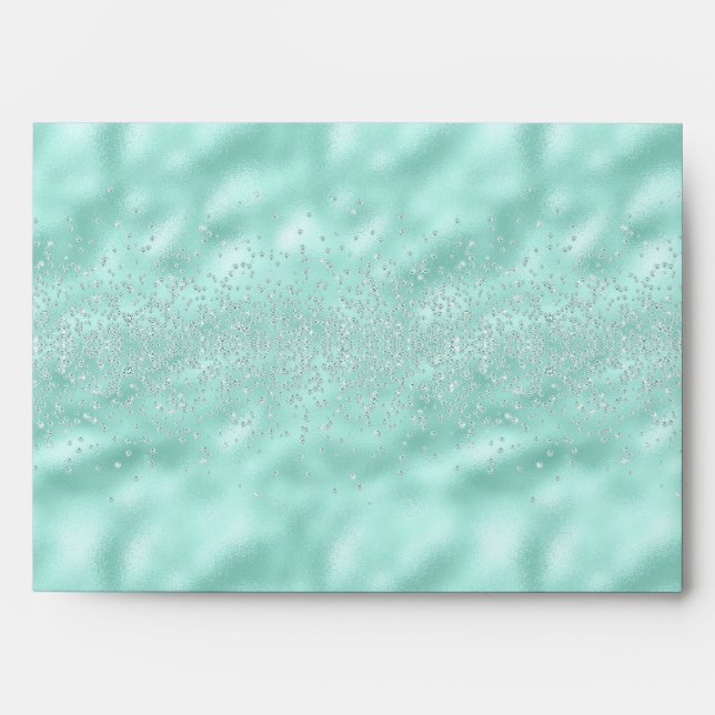 Enveloppe Faux Paillettes Pastel Pailleté Élégant Brillant C (Devant)