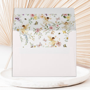 Enveloppe Fée de printemps Fleur sauvage prairie Jardin Flor