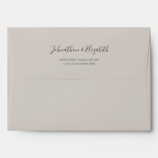 Enveloppe Fer rustique et dentelle Mariage élégant floral