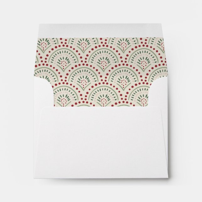 Enveloppe Festive Décontractée colorée de la carte (Dos (Bas))