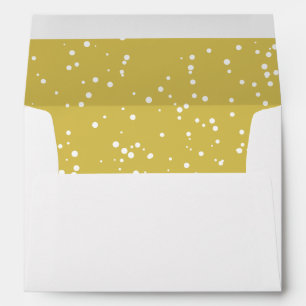 Enveloppe Festive Foliage Deco Frame Gold Holiday