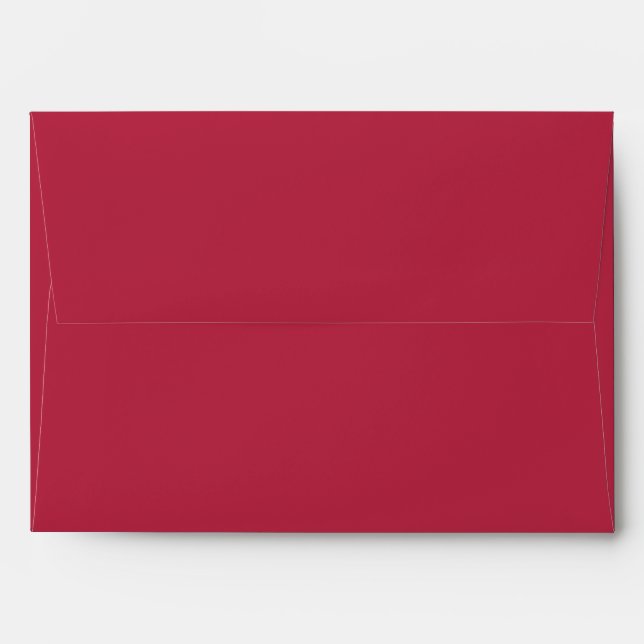 Enveloppe Festive Rouge Noël et Nouvel An Fêtes (Dos (Haut rabat))