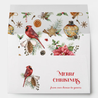 Enveloppe Festive Snowflakes Wrapped Gift Christmas |