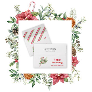 Enveloppe Festive Snowflakes Wrapped Gift Christmas |