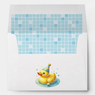 Enveloppe Fête d'anniversaire d'un canard chanceux