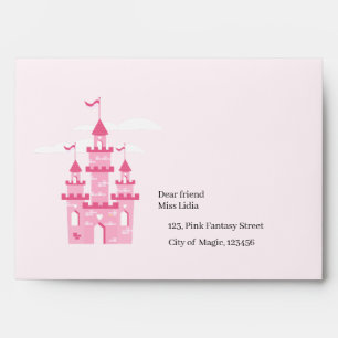 Enveloppe Fête d'anniversaire Fantastique Princesse Rose