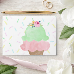 Enveloppe Fête d'arrosage de crème glacée