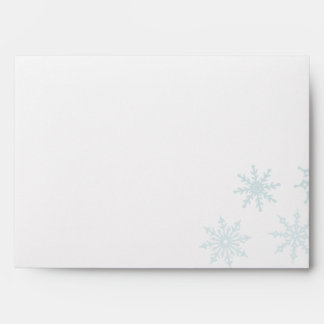 Enveloppe Fête de Fléau de neige bleu clair Ombre