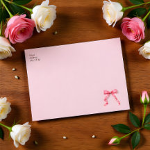 Fête de mariage avec un nœud rose à l'aquarelle