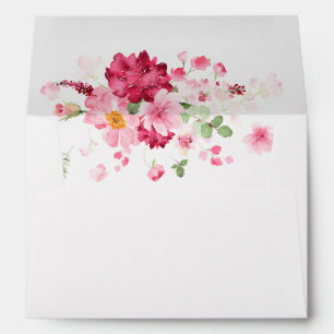 Enveloppe Fête de mariage dans le Jardin Rose