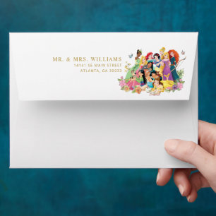 Enveloppe Fête de naissance de la petite princesse Disney Pr