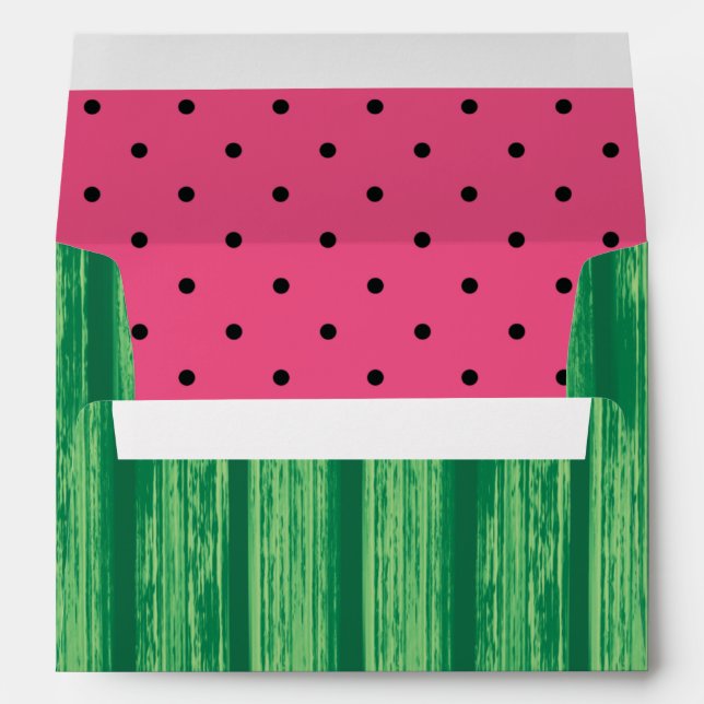 Enveloppe Fête de pastèque d'été (Dos (Bas))