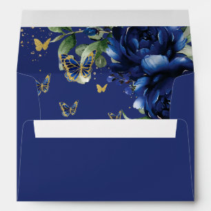 Enveloppe Fête de Quinceañera d'anniversaire Fleurs papillon