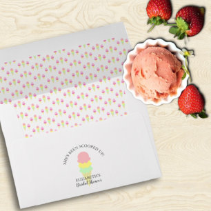 Enveloppe Fête des mariées de crème glacée récupérée
