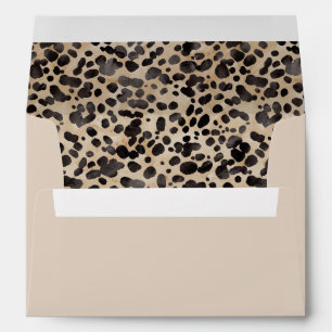 Enveloppe Fête des mariées moderne de Leopard Poster de anim
