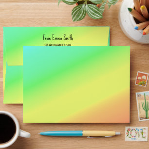 Enveloppe Fête des mères couleurs tropicales