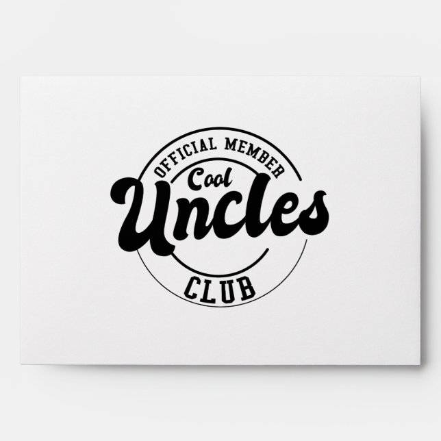 Enveloppe Fête des pères du Club des Uncles Cool officiels (Devant)