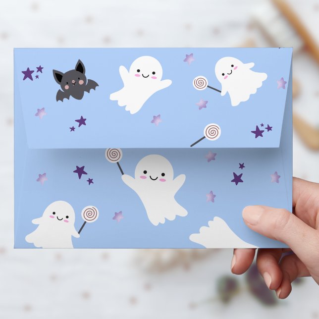 Enveloppe Fête d'Halloween bleue (Créateur téléchargé)