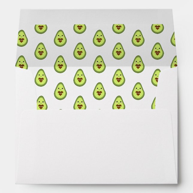 Enveloppe Fête du Baby shower de la Sainte Guacamole (Dos (Bas))