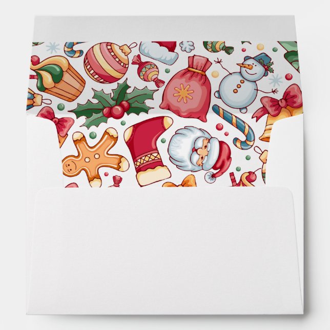 Enveloppe Fête du pain d'épices Noël (Dos (Bas))