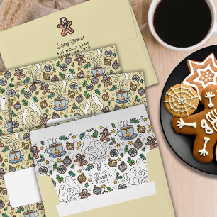 Enveloppe Fête éffrayante Halloween Noël