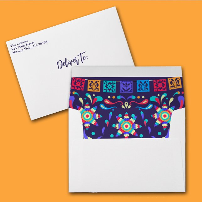 Enveloppe Fête mexicaine Cinco de Mayo (Mexican Fiesta Cinco de Mayo Birthday Party Envelopes)