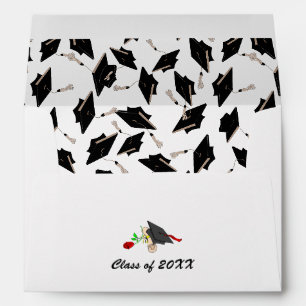 Enveloppe Fête noire et blanche
