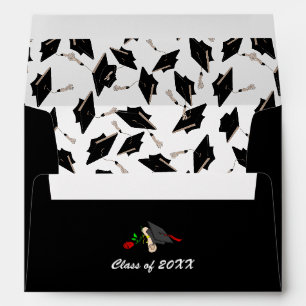 Enveloppe Fête noire et blanche