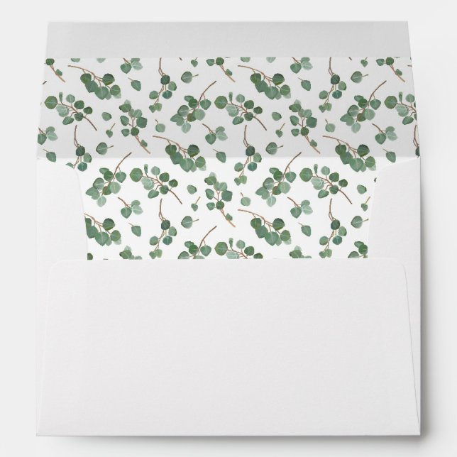 Enveloppe Feuillage P d'arbre de dollar en argent (Dos (Bas))