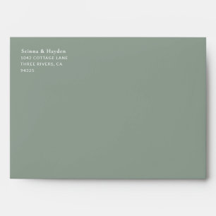 Enveloppe Feuille de l'Eucalyptus Vert Sage