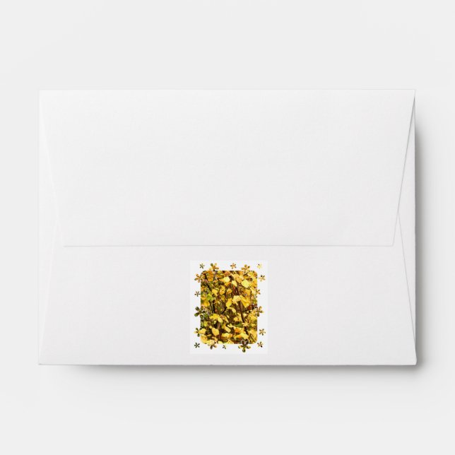ENVELOPPE FEUILLES D'AUTOMNE (Dos (Haut rabat))