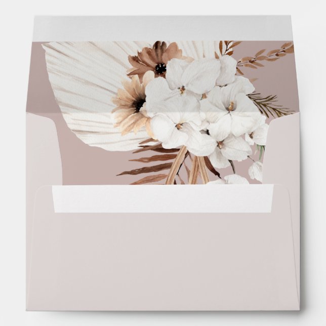 Enveloppe Feuilles de palmiers séchés par Boho (Dos (Bas))