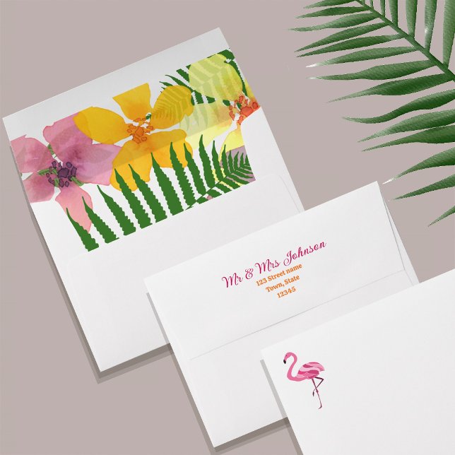 Enveloppe Fiançailles Luau (Créateur téléchargé)