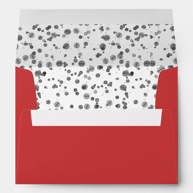Enveloppe Fighter rouge Dalmatie Print Party (Dos (Bas))