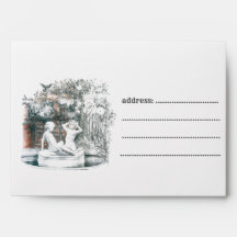 Figures blanches des filles de la fontaine de la v