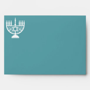 Enveloppe Filigree Hanoukka Menorah