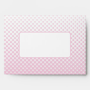 Enveloppe Fille Pastel rose demi-ton Gradient pointillé