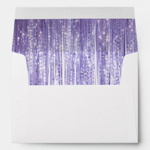 Enveloppe Fille pourpre Lavande Tinsel raypes